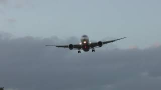Air India 787 Lands Ex Hurricane Ophelia Birmingham Airport 16Oct17 556P