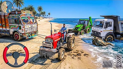 Heavy JCB Driving + Stone Unloading From Dumper Loader Gameplay”#jcb #tractor #dumper #truck #gaming