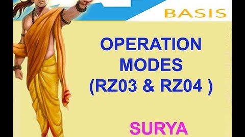OPERATION MODES (RZ04 & RZ03) IN SAP BASIS  BY MANOJ  +91- 6305587970