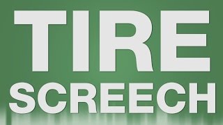 Tire Screech - SOUND EFFECT - Tires Screeching 180 car screech Reifen quietschen SOUND