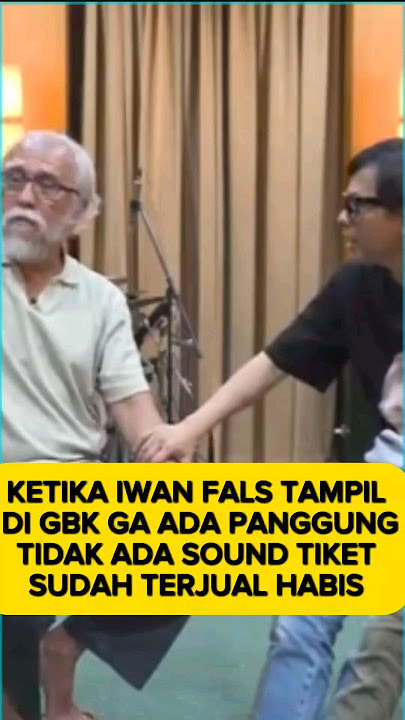 'Tiket Ludes! Konser Iwan Fals Berlangsung Tanpa Panggung dan Sound' #podcast #shortvideo