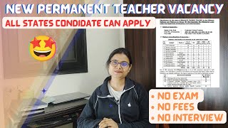 permanent teacher recruitment 2023