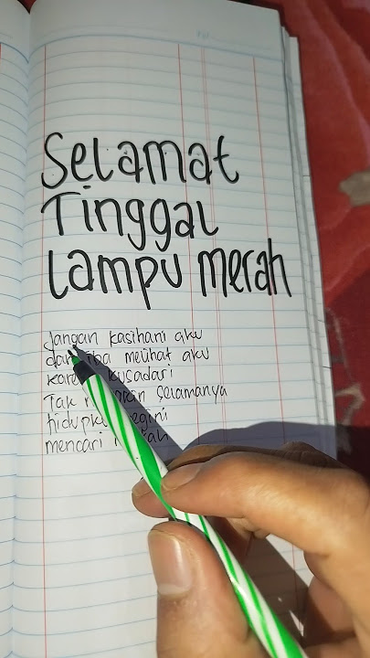 Fadly - Selamat Tinggal Lampu Merah Lirik Video #lyricvideo #singalong #liriklagu #fyp #shorts