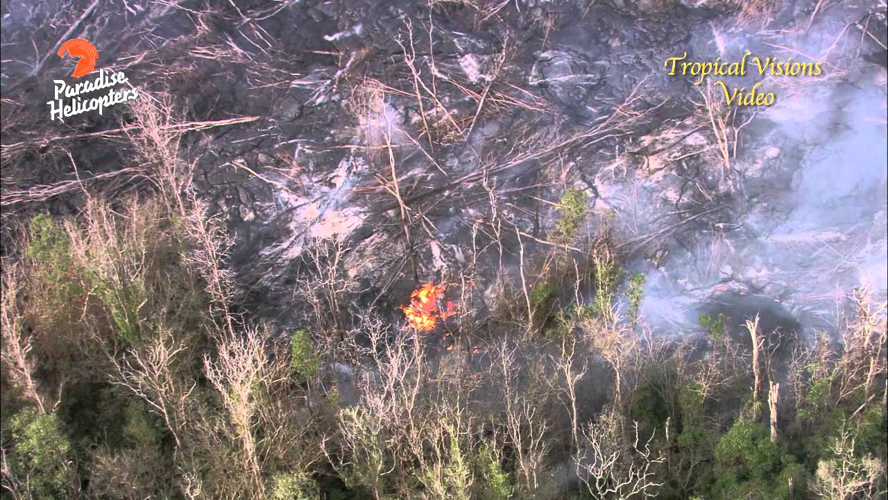 Lava Breakout Upslope Filmed, Explained by USGS