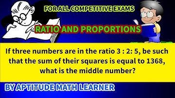 If three numbers are in the ratio 3:2:5, be such that the sum of their squares is equal to 1368,