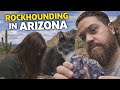 Rockhounding burro creek Arizona WILDERNESS ADVENTURE CAMPING VLOG