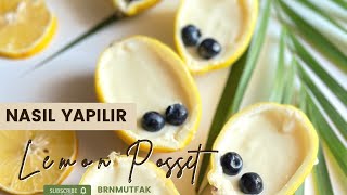 Lemon Posset  (Limonlu tatlı, limon posset tarifi ) #lemonposset #lemon #limonlutatlı #pratik