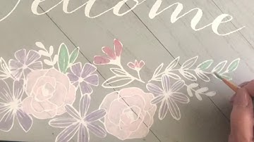 Chalk Couture Welcome Sign Watercolor Technique