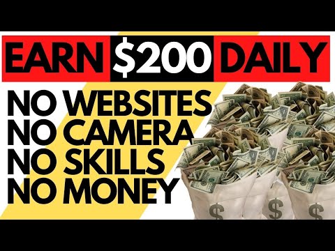 How To Earn $200 Per Day Using Free Materials, No Website, No Skills, No Camera -Making Money Online