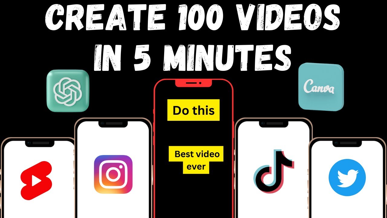 Bulk create videos with canva and chatgpt for youtube shorts, instagram ...