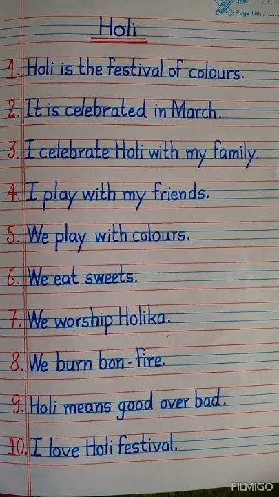 lines on holi