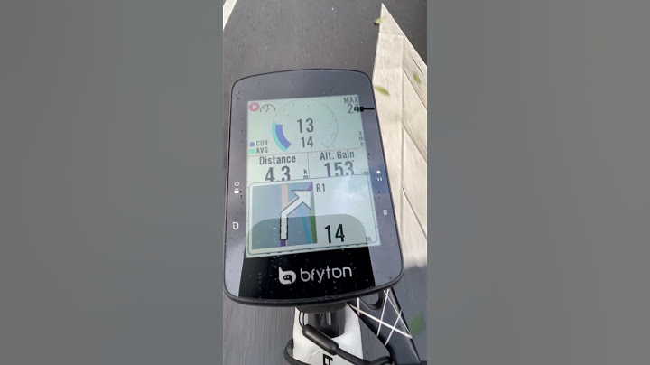 Countdown distance to POI on Bryton Rider S510🔔💚 #bryton #S510 #countdown #turn #info #POI