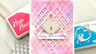 Mix Media Valentine Card - Valentines Day Card Series Day 2