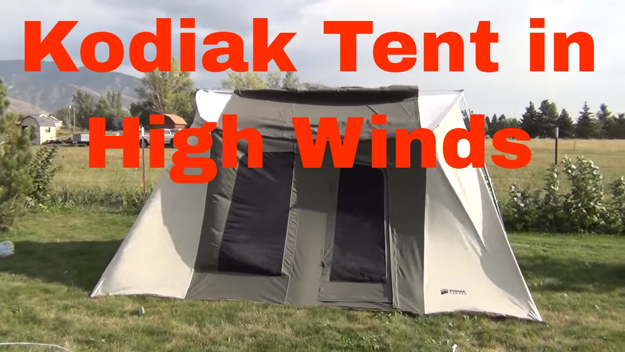 Nylon Tent Blows Away, Kodiak Canvas Holds Up Fine YouTube