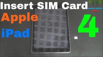 Apple iPad 4 Insert the SIM Card