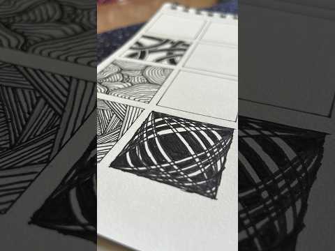 Quick zentangle pattern