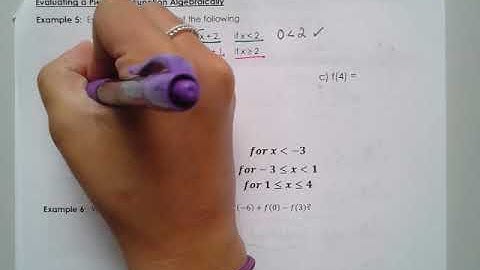 1 4 Graphing and Evaluating Piecewise Functions Part 2