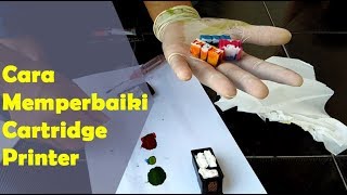 Tutorial dan cara memperbaiki tinta yang meluber di cartridge | How to fix overflowing printer ink