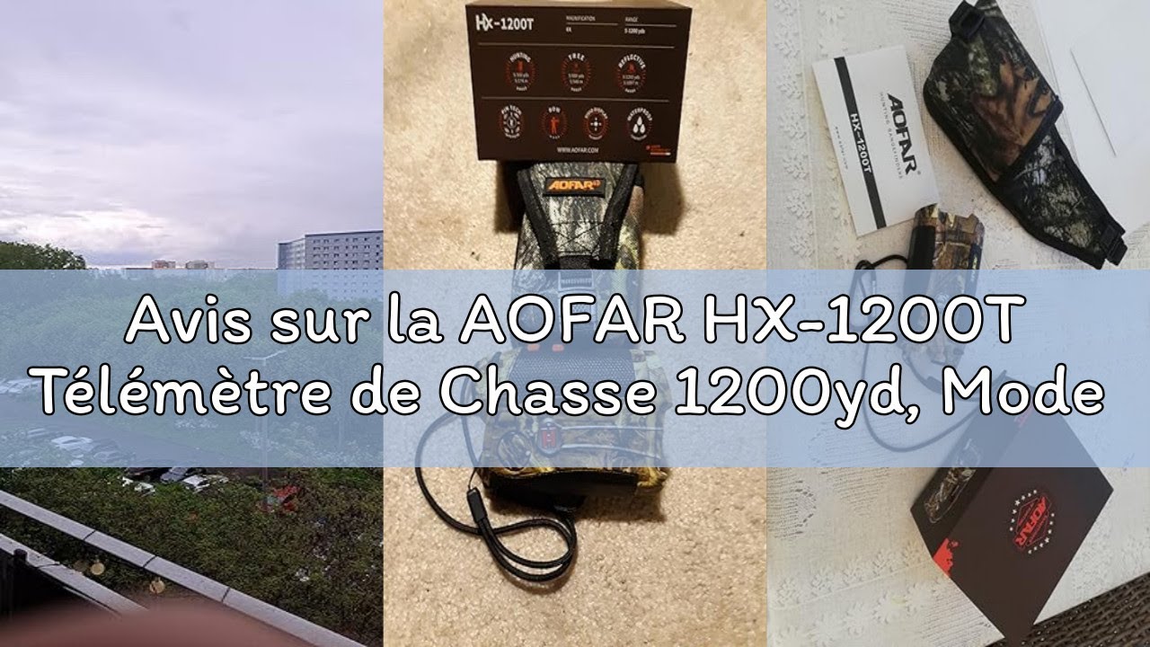 Telemetro Da Caccia AOFAR HX-1200T – 1200m, 6x25, Impermeabile, Mimetica, Nuovo