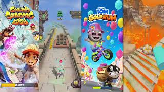 SUBWAY CITY RUN VS TOM ADVENTURE GOLD RUN AND TEMPLE RUN ADVENTURE VS BALL ADVENTURE RUN II WHO WIN? screenshot 1