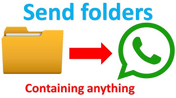 How to send folders through whatsApp | New advance feature