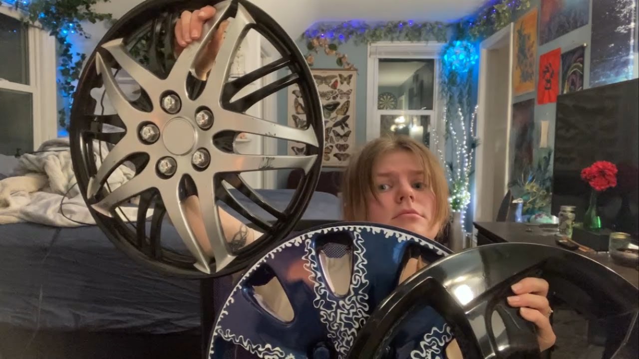 tapping on 19 hubcaps asmr