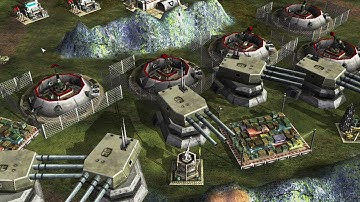 USA Supreme + Nuke Aurora vs 7 GLA DEMO - TEST MAP-  Command & Conquer Generals Apocalyptic