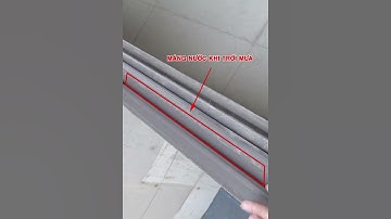 Làm cửa nhôm kính mà không chú ý điều này thì 100% sẽ bị nước mưa tràn vào #shorts