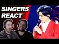 Singers react to dimash  when ive got you live  reaction