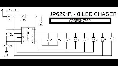 PIC12f629 Microcontroller using led effect and dancing led, Simple steps & Easy