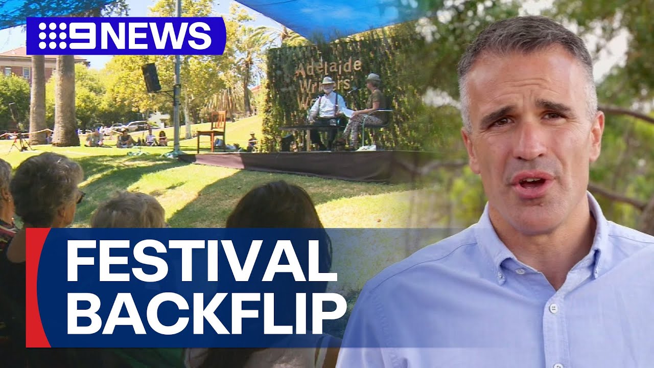 Writers' Week backflip | 9 News Australia