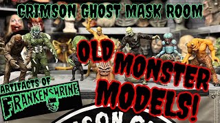 AMAZING OLD MONSTER MODELS GARAGE KITS • crimson ghost mask room