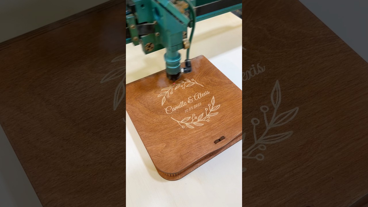 Personalised Teak Wooden Photo Box 