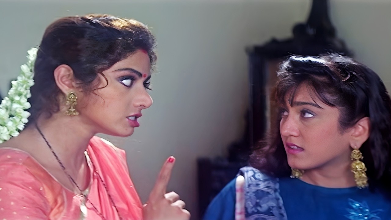 आज के बाद उस लड़के से मिलना बंद करो, ये उम्र प्यार की नहीं है - Sridevi - Meri Biwi Ka Jawab Nahin