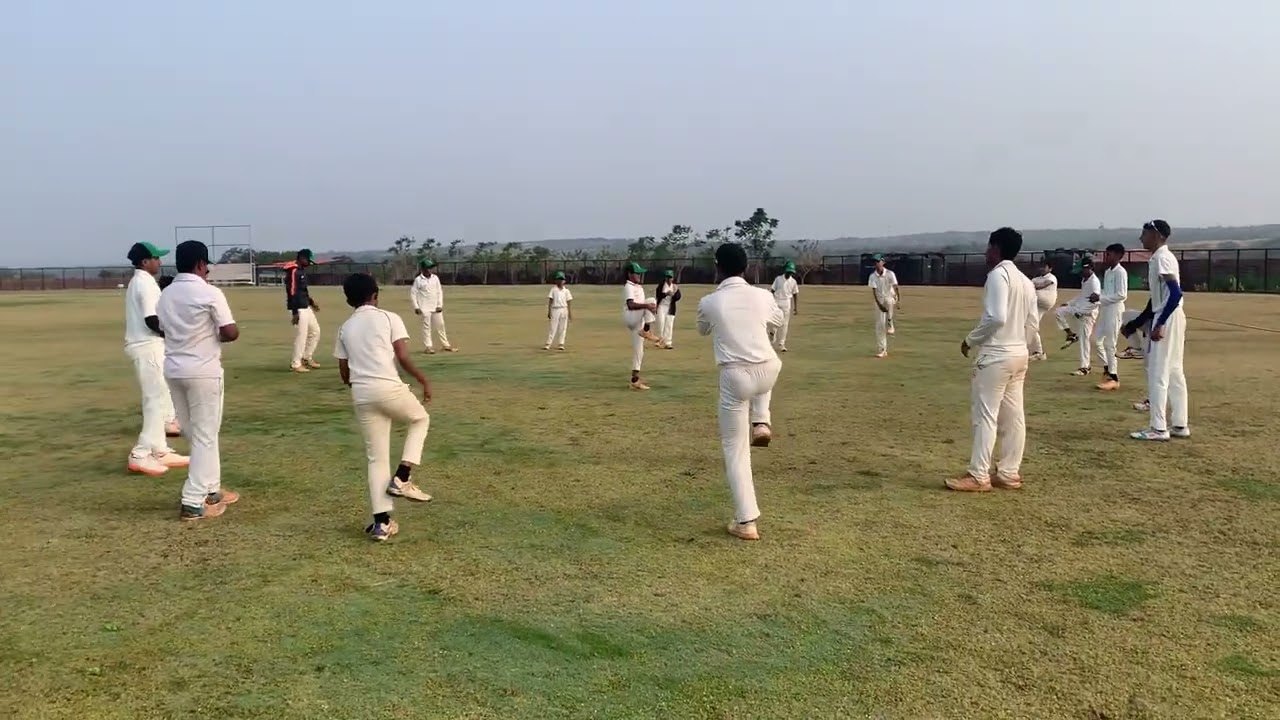 Cricket warmups Before start of training session