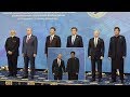 PM Imran Khan in centre with Putin and Modi in the corner at SCO summit