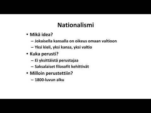Video: Miten nationalismi vaikutti Eurooppaan 1800-luvulla?