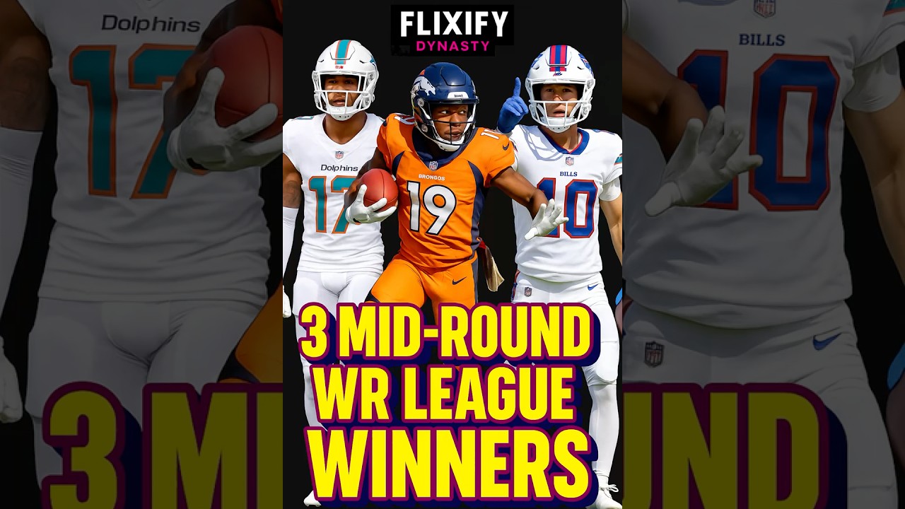 MUST GET These 3 WRs in the Mid-Rounds of Drafts!!