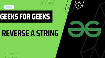 Reverse a string || 27 aug gfg potd || #gfgdailyproblem