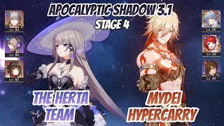 The Herta Team & Mydei x Sunday Apocalyptic Shadow Stage 4 (3 Stars) | Honkai Star Rail