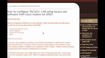 Setup AAA / Tacacs LAB using tacacs.net software installed on XP Virtualbox machine using GNS3