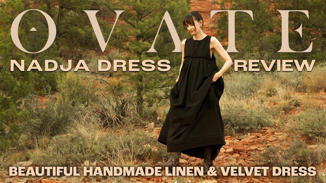 Linen Meets Cotton Velvet: A Review of My Beautiful Handmade Dress from Ovate