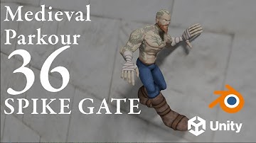 Medieval Parkour - Game Development - 36 - Spike Gate - Lever - Open - Close  - Unity