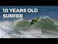 10 Year old surfer Gustavo Viana on summer shorebreak fun