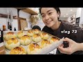 VLOG 73 | 手抓饼蛋黄酥vs传统蛋黄酥 | 超市囤货分享 | 郁金香站直的诀窍🌷 | 清蒸鱼 | 法式吐司 | 520快乐💕| 疫情宅家日常