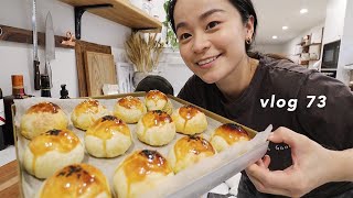 VLOG 73 | 手抓饼蛋黄酥vs传统蛋黄酥 | 超市囤货分享 | 郁金香站直的诀窍? | 清蒸鱼 | 法式吐司 | 520快乐?| 疫情宅家日常