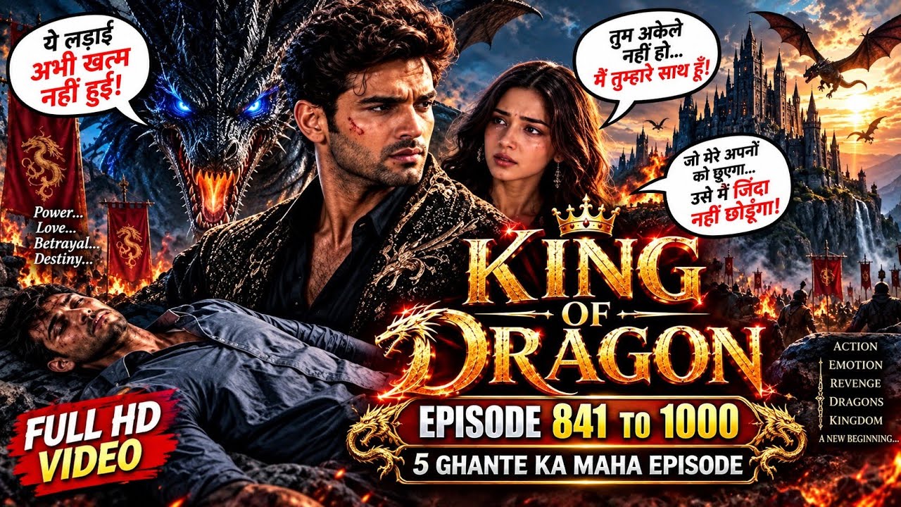 DRAGONS OF KING | Episode 841–1000 | 5 घंटे का Maha Episode 🐉🔥 राजा की सबसे बड़ी जंग!