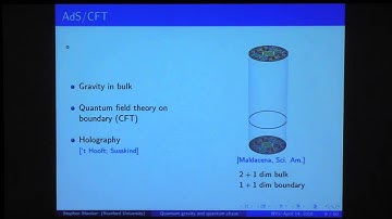 Colloquium, April 14th, 2016 -- Quantum Gravity and Quantum Chaos