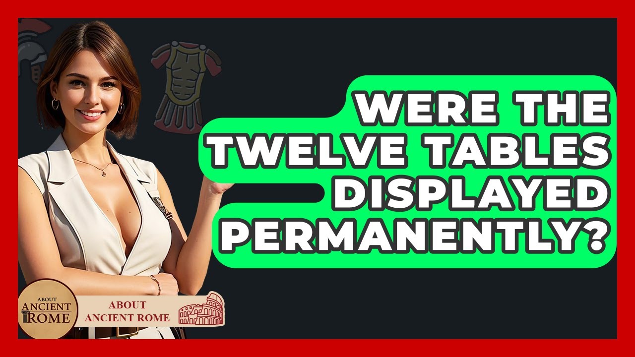 Were The Twelve Tables Displayed Permanently? - All About Rome