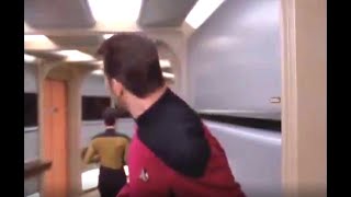 Tracee Cocco Gets Chased By Jonathan Frakes